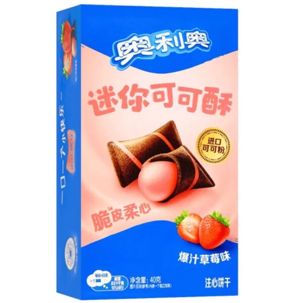 China Oreo - Mini Cocoa Crisp Strawberry (40g)